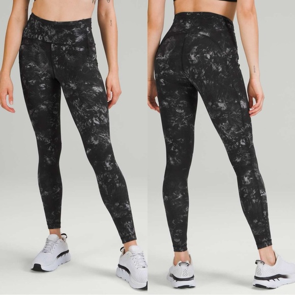 Lululemon Women’s Swift Speed High-Rise Tight 28" Run in Aquila Black Multi 14 - Picture 1 of 16